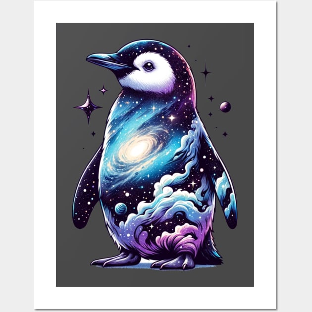 celestial penguin Wall Art by Ekim Ts